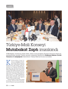 Türkiye-Mali Konseyi Mutabakat Zaptı imzalandı