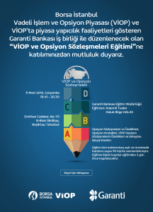 Borsa İstanbul Vadeli İşlem ve Opsiyon Piyasası (VİOP) ve VİOP`ta