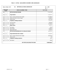 tablo 1.5 bütçe gelirlerinin ekonomik sınıflandırılması 800 810 bütçe