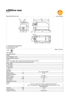 SQ0500 Akış sensörleri SQR18DXBFPKG/US-100 1
