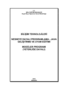 Nesneye Dayalı Programlama - Java Geliştirme ve Uyum Eğitimi