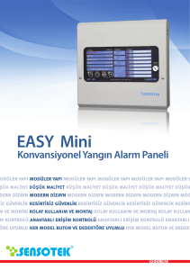 Easy Mini Yangın Alarm Paneli - Sensotek Otomasyon ve Bilgi