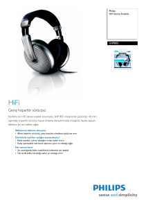 SHP805/00 Philips HiFi Stereo Kulaklık