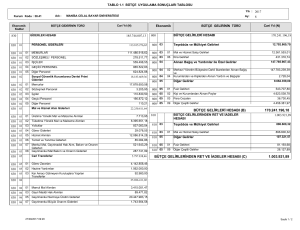 170.241.196,18 1.003.921,89 BÜTÇE GELİRLERİ HESABI (B