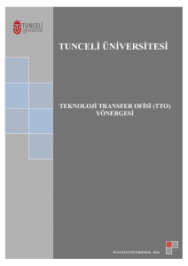 Tunceli Üniversitesi Teknoloji Transfer Ofisi Yönergesi