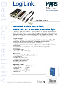 Network Kablo Test Cihazı RJ45, RJ11/12 ve BNC