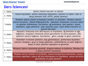 İşletim Sistemleri Yönetimi