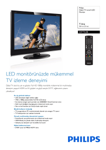 231T1LSB/00 Philips Dijital TV tunerli LED Monitör