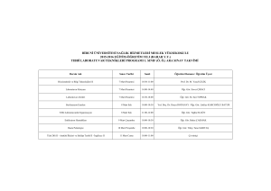 tıbbi laboratuvar teknikleri programı 1. sınıf