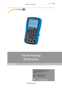 Teknik Katalog [Multimetre]