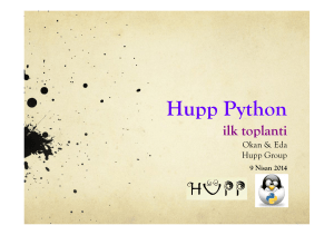 Hupp Python - CERN Indico