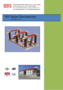MV Indoor Disconnectors