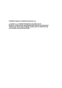 türkiye ihracat kredi bankası a.ş. 31 mart 2011 tarihi