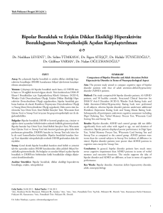 13019_Bipolar Bozukluk.indd - Turkish Journal of Psychiatry