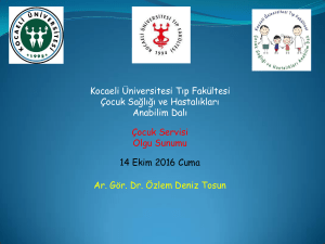 Kocaeli Üniversitesi Tıp Fakültesi Çocuk Sağlığı ve Hastalıkları