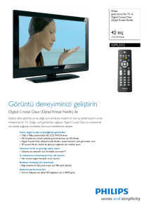 42PFL3312/10 Philips geniş ekran flat TV ve Digital Crystal Clear