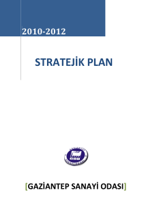 stratejik plan - Gaziantep Sanayi Odası