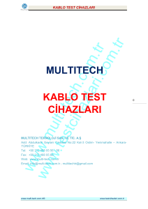 tr_multıtech_kablo test cihazları - Test Cihazları, Multitech Teknoloji