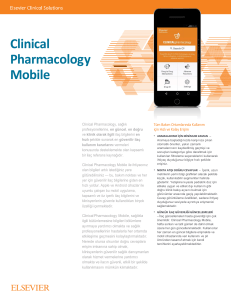 Clinical Pharmacology Mobile Broşürü