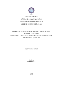 tc gazi üniversitesi eğitim bilimleri enstitüsü işletme eğitimi anabilim