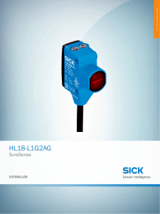 SureSense HL18-L1G2AG, Online teknik sayfa