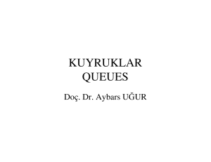 kuyruklar queues - Dr. Aybars UĞUR