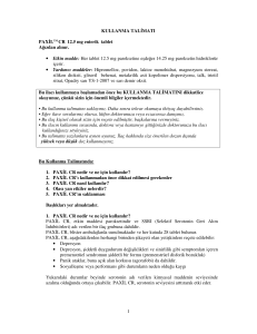1 KULLANMA TAL MATI PAX LTM CR 12.5 mg enterik tablet
