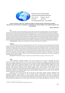 rusya kurucu meclısı - the journal of international social research