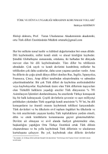 filoloji doktoru, Prof. Turan Uluslararası