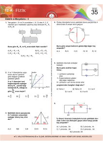 Elektrik ve Manyetizma – 4 - Ölçme, Değerlendirme ve Sınav