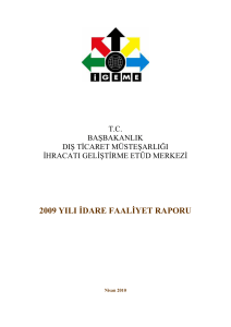 2009 yılı idare faaliyet raporu