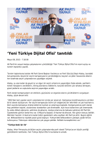 `Yeni Türkiye Dijital Ofisi` tanıtıldı