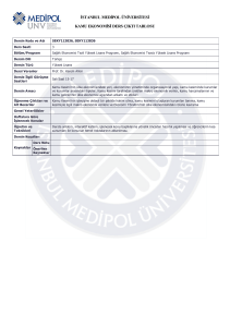 istanbul medipol üniversitesi kamu ekonomisi ders çıktı tablosu