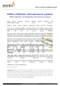 EPDK`ya bildirimler elektronik imza ile yapılacak