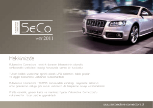 Hakkimizda ver.2011 - SeCo Automotive Connectors Professional