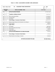 tablo 1.5 bütçe gelirlerinin ekonomik sınıflandırılması 800 810 bütçe