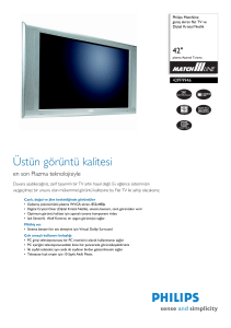 42PF9946/12 Philips geniş ekran flat TV ve Dijital Kristal Netlik