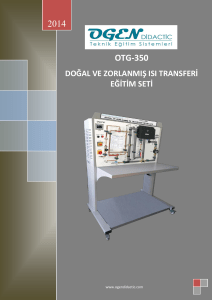 otg-350 doğal ve zorlanmış ısı transferi eğitim seti