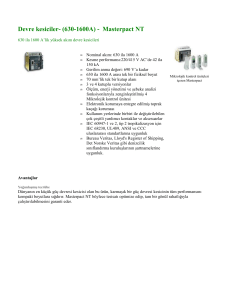 Schneider Electric Devre kesiciler-630-1600A