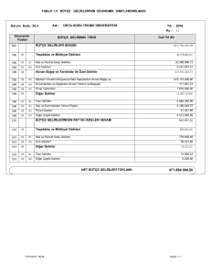 bütçe gelirlerinin ekonomik sınıflandırılması