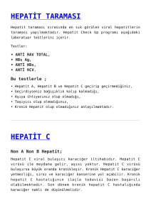 hepatit taraması,hepatit c,hepatit b,gonore