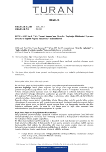 6102 Sayılı Türk Ticaret Kanunu`nun Şirketler