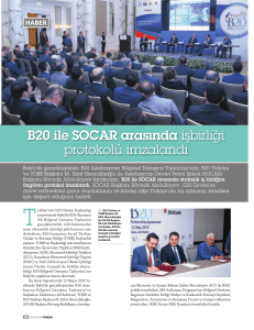 B20 ile SOCAR arasında işbirliği protokolü imzalandı