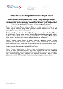 Türkiye Finans`tan Yozgat Ekonomisine Büyük Destek
