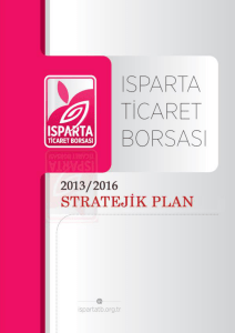stratejik plan - Isparta Ticaret Borsası