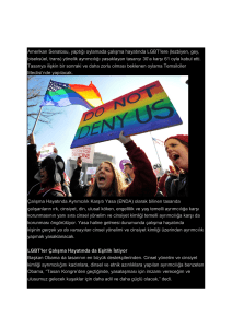 “LGBT`lere Çalışma Hayatında Ayrımcılığa Son” Kararı